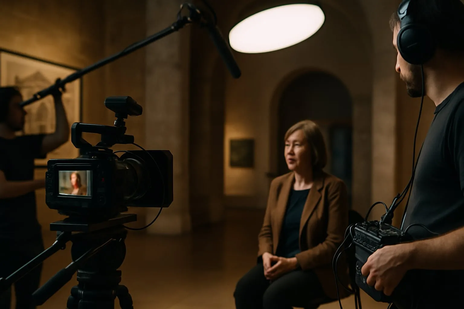 Como filmar entrevistas cinematográficas em espaços culturais