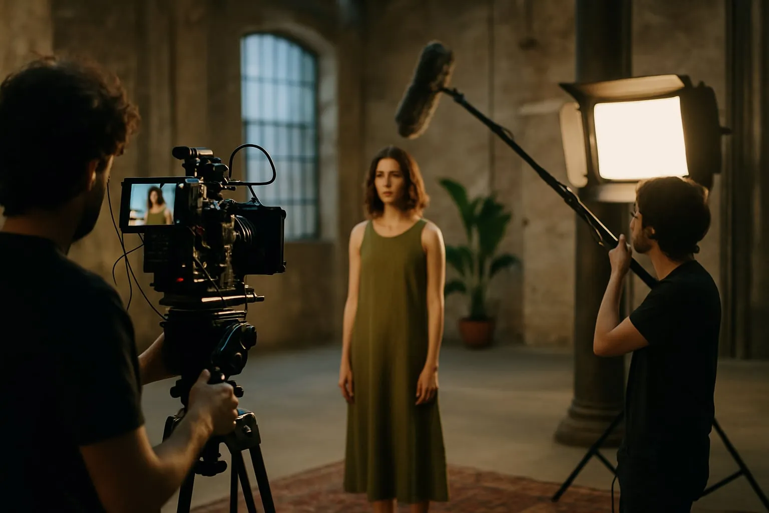 Filmagem de moda sustentável: som, luz e espaços culturais